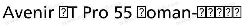 Avenir LT Pro 55 Roman字体转换